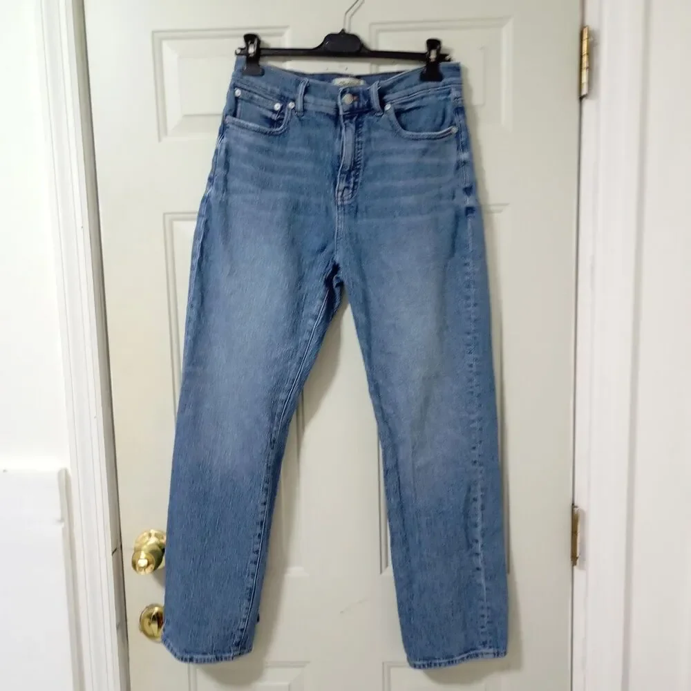 Madewell $128 The Tall '90s Straight Jean in Rondell Wash Size 27 Women's - Picture 3 of 14